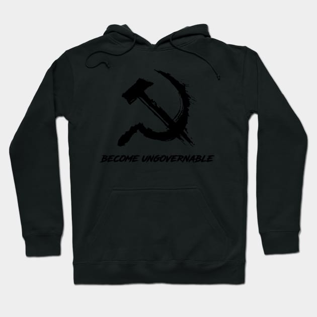 Become Ungovernable Hammer and Sickle Hoodie by RevolutionToday